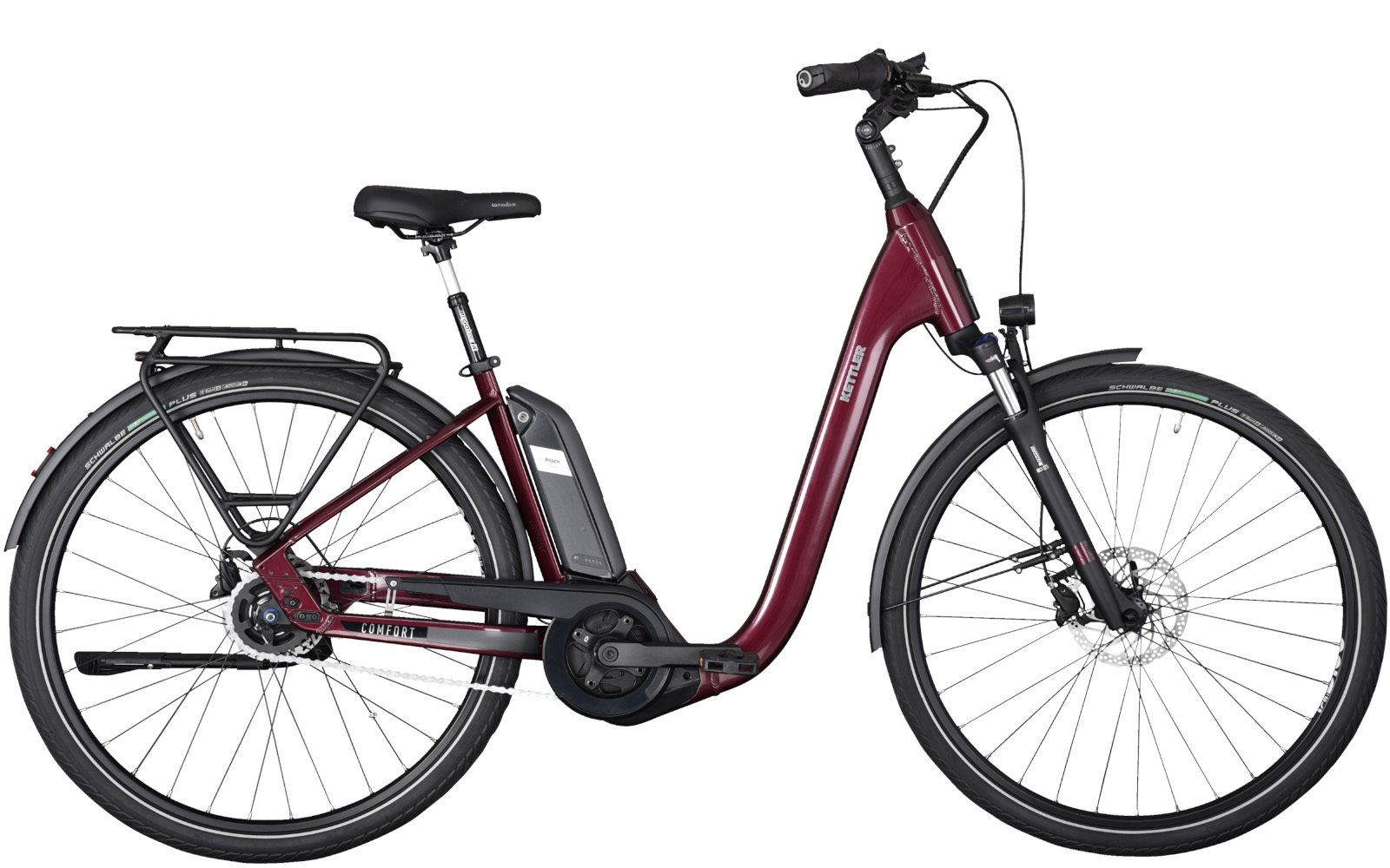 Kettler Alu-Rad E-Comfort 5 RT 500 Wh Wave cherry red shiny