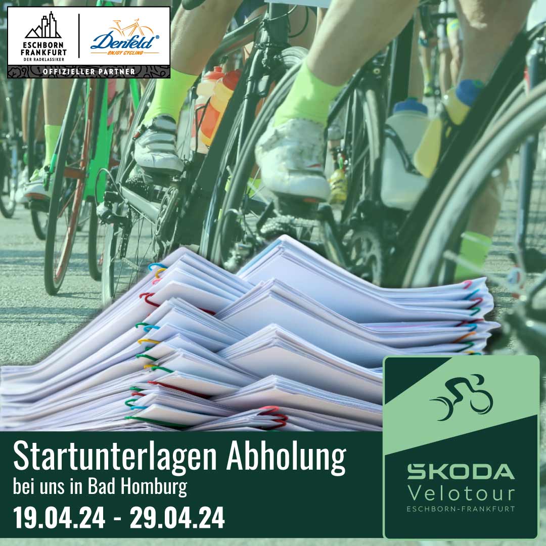 Startunterlagen-Abholung Skoda Velotour Denfeld