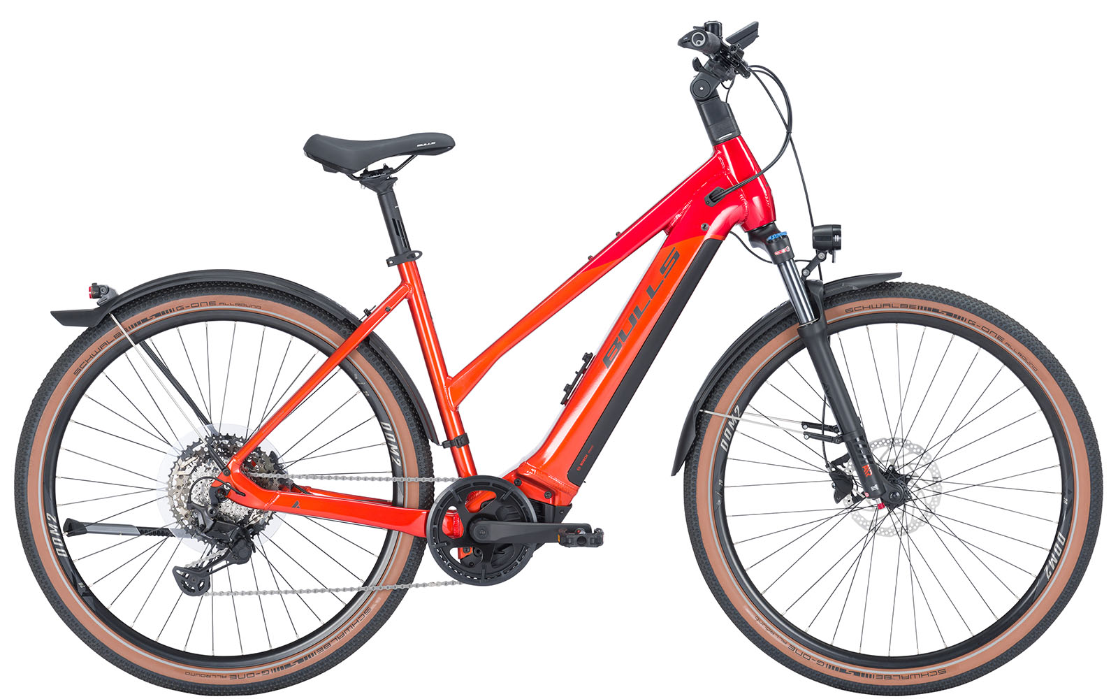 BULLS Cross Rider EVO 2 750Wh Trapez metallic orange / chrome red