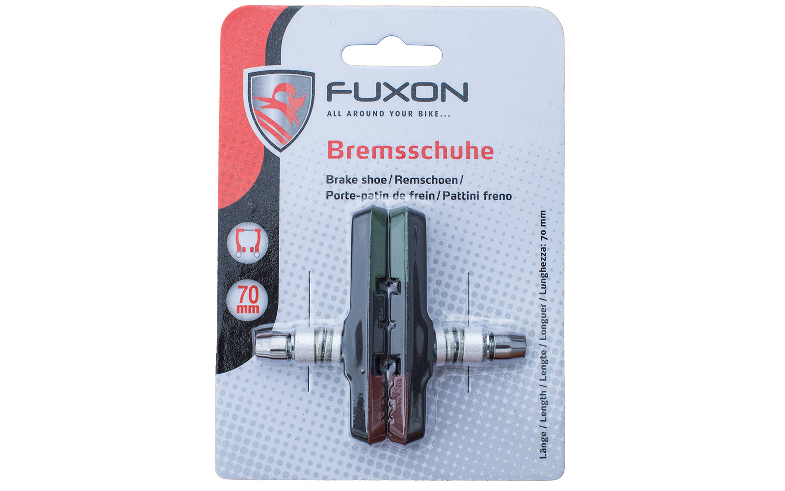 Bremsschuh V-Brake 72mm,3-farbig,Paar