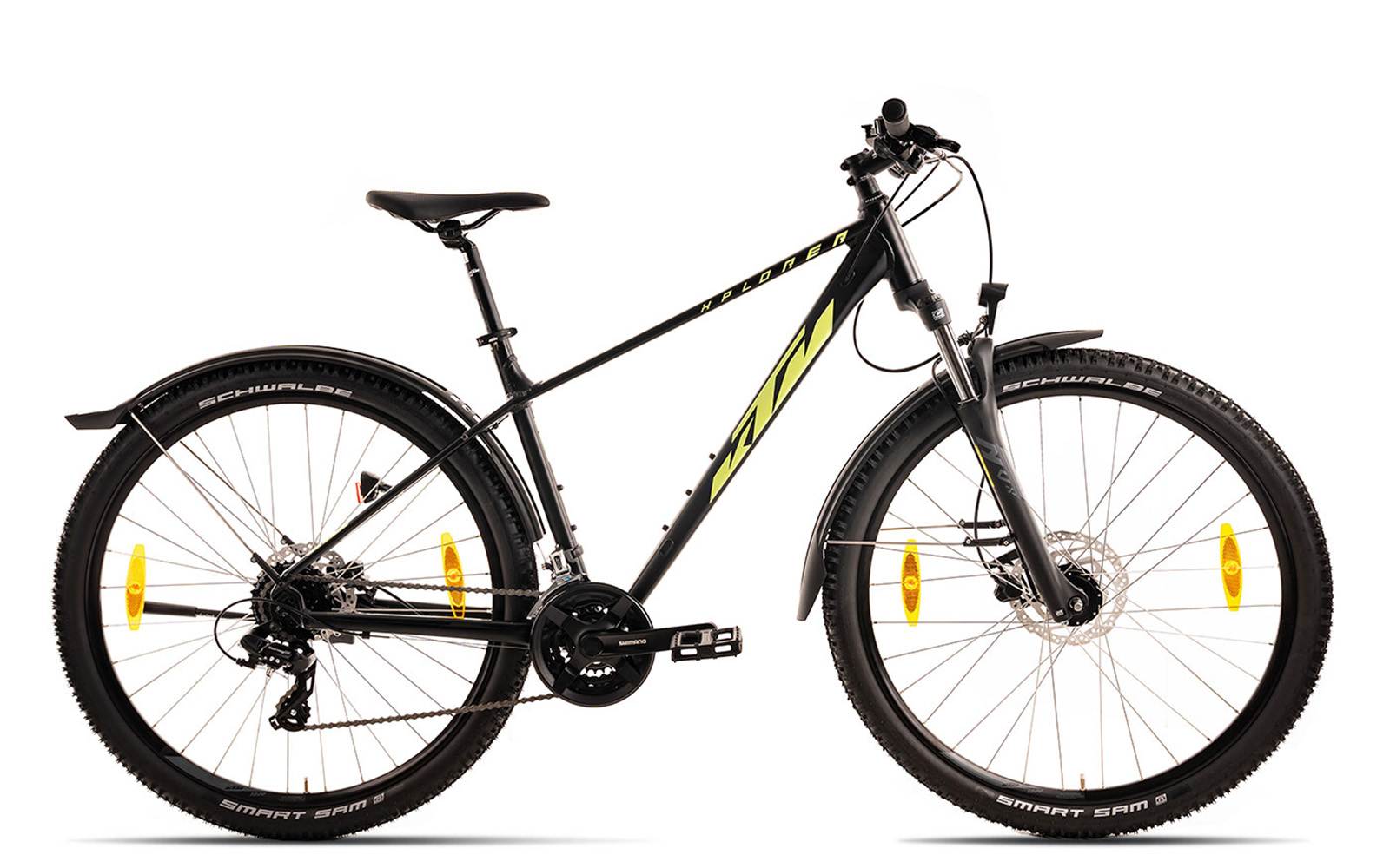 KTM Xplorer Street 29 Black Matt Green Lime