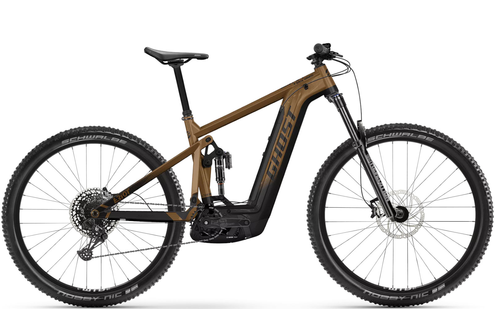 Ghost E-Riot Trail AL 750Wh Advanced black/gold