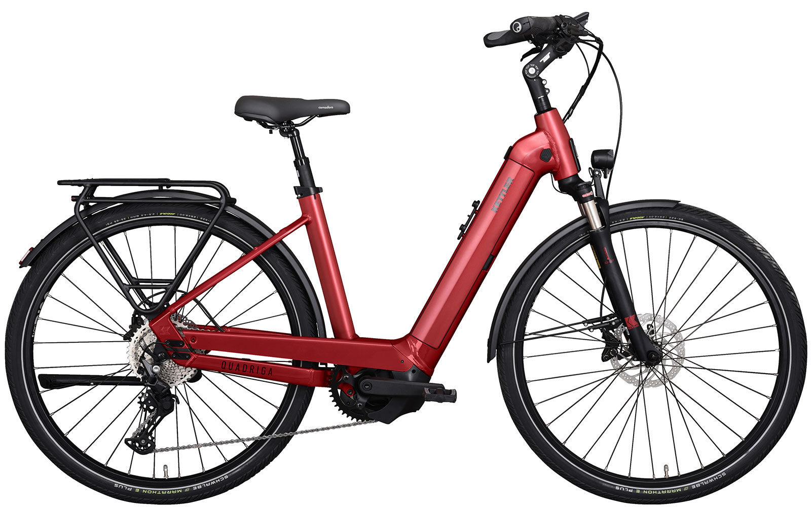 Kettler Alu-Rad Quadriga Comp CX11 750 Tiefeinsteiger 750Wh fashion red matt 