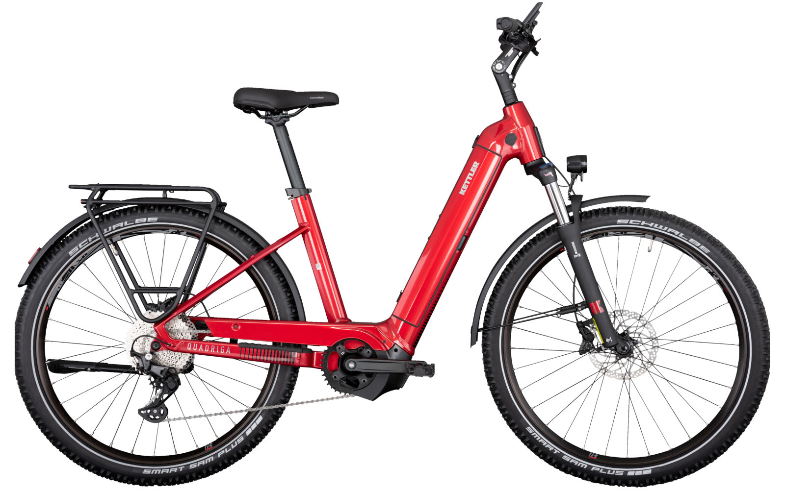 Kettler Alu Rad Quadriga Town & Country CX10 LG 750Wh Wave classic red shiny / black shiny